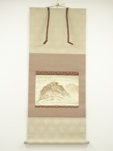 藤井達吉　剣掛軸　H68 藤井達吉 あめはれて/掛け軸 絵画の買取.販売.表装/長良川画廊